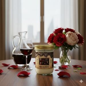 Wine & Roses - 16 oz Coconut Wax Candle